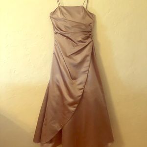 Júniors Long Satin Ball Gown